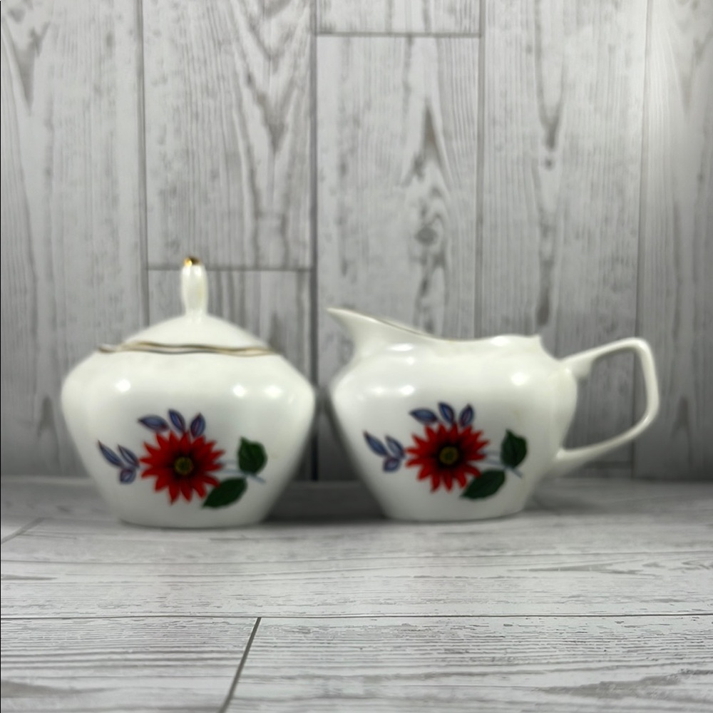 JRJS Cluj Regent Floral Creamer and Sugar Set